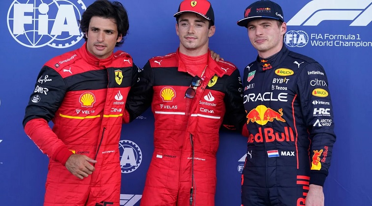 Leclerc Sainz Verstappen F1